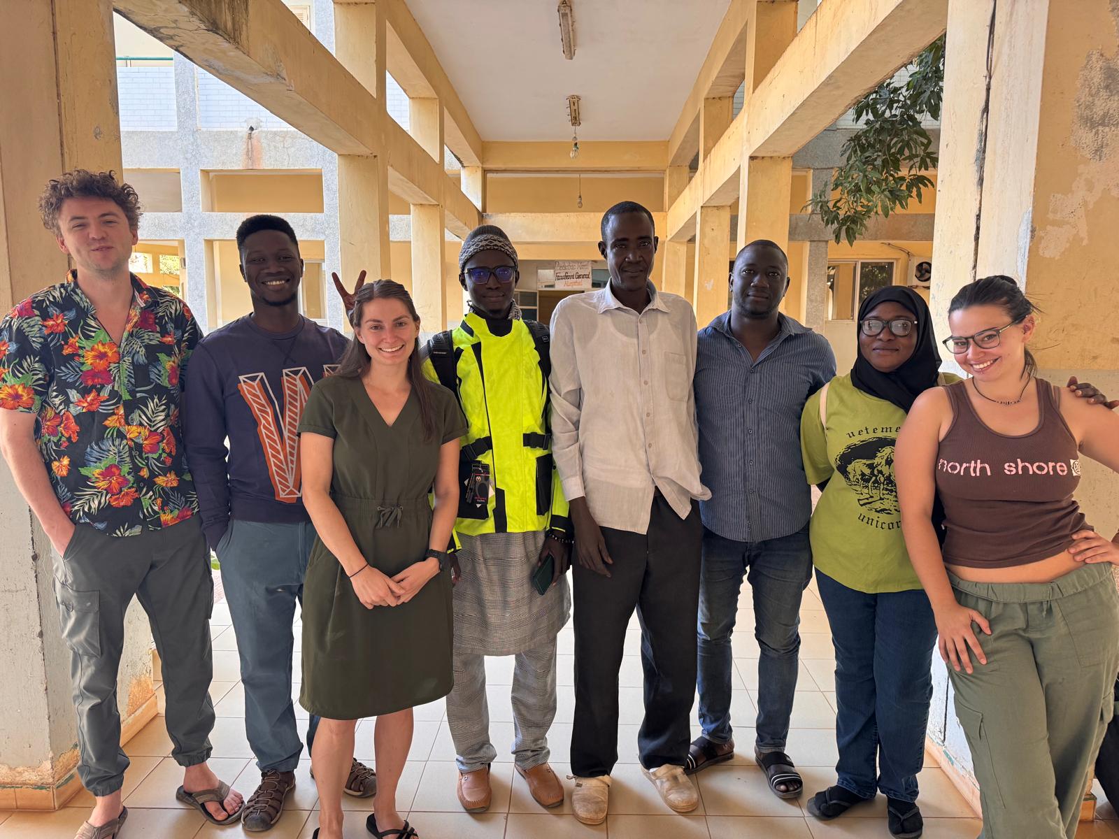 The NTKB team assembles before a day out in the field